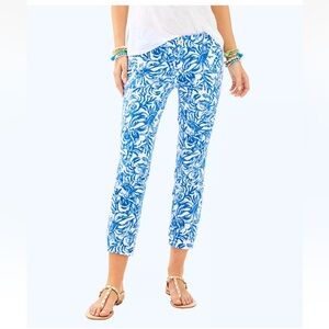 Lilly Pulitzer Sadie Stretch Crop Chino Pants - On a Roll
